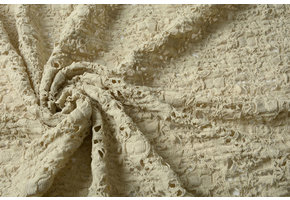 Jersey Gestrickt Beige