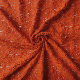 Jersey Gestrickt Dunkelorange