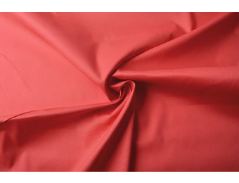 Stretch Popeline Korallenrot