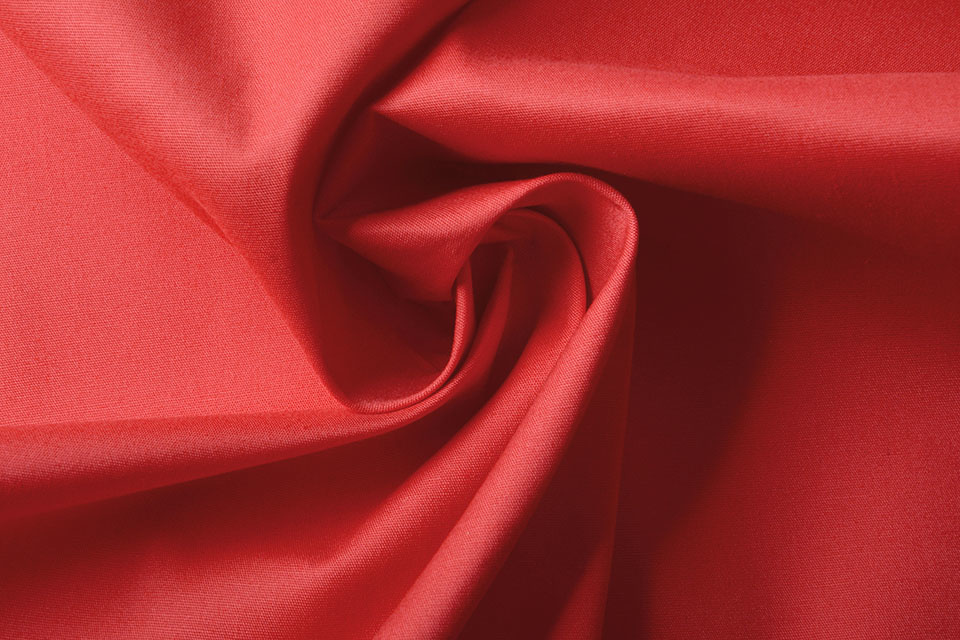 Stretch Poplin Rood