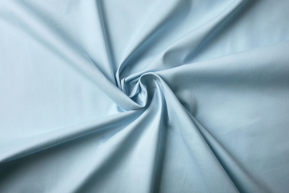 Stretch Poplin Baby Blue