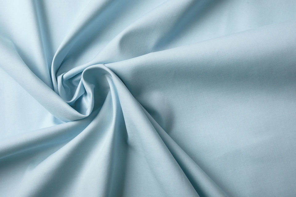 Stretch Poplin Baby Blue
