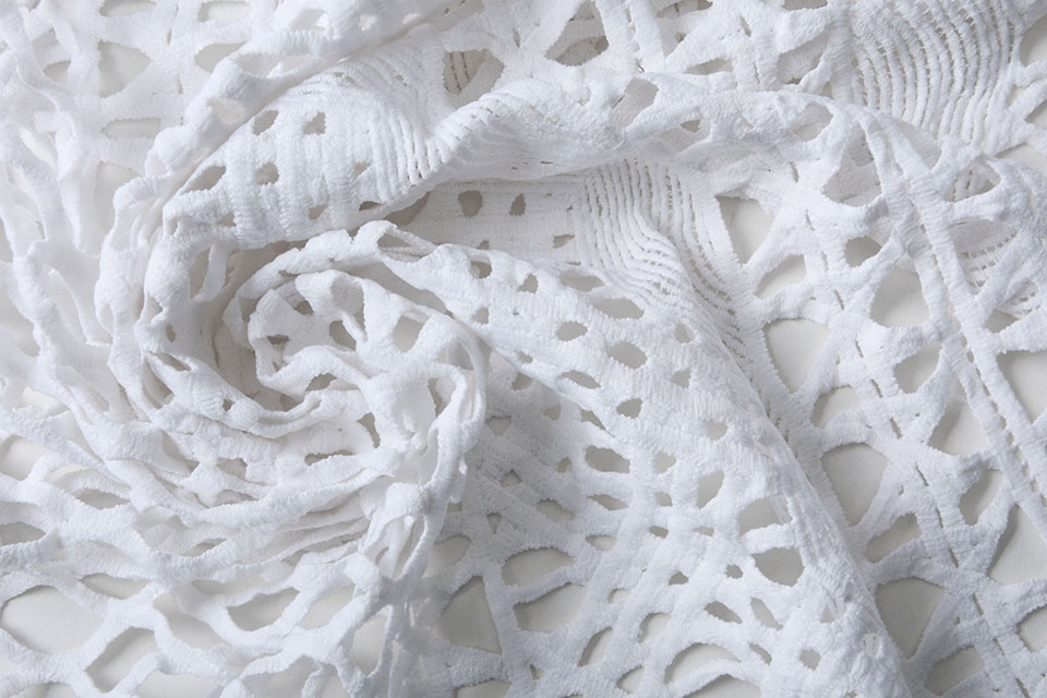 Lace Coarse White - YES Fabrics
