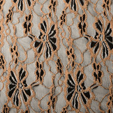 Lace Flowers Amber Light Orange Brique