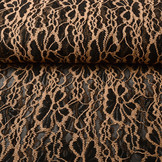 Lace Flowers Amber Light Orange Brique