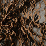 Lace Flowers Amber Light Orange Brique