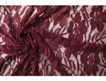 Spitze Blumen Suze Bordeaux