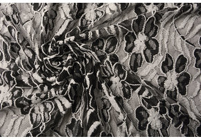 Kant Bloemen Suze Zwart Silver