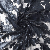 Mesh Embroidered  Sequins Kiki Navy Blue