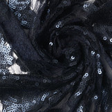 Mesh Embroidered  Sequins Kiki Navy Blue