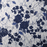 Mesh Geborduurd Pailletten Maria Koningsblauw