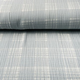 Double Gauze Fabric Check Blue Grey