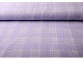 Double Gauze Fabric Check Lilac