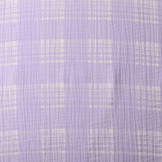 Double Gauze Fabric Check Lilac