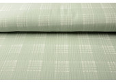 Double Gauze Fabric Check Light Old Green