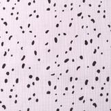 Double Gauze Fabric Dalmatian Lilac Pink