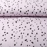 Hydrofiel Stof Dalmatiër Lila Roze