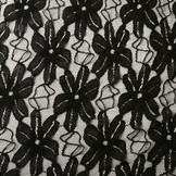 Spitze Blumen Fenna Schwarz