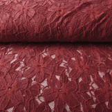 Lace Flowers Fenna Wine Red