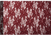 Lace Flowers Fenna Wine Red