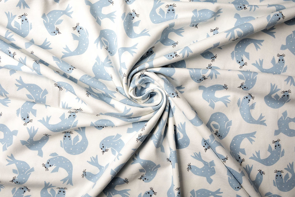 Organic Cotton Jersey Zeehond Jeans