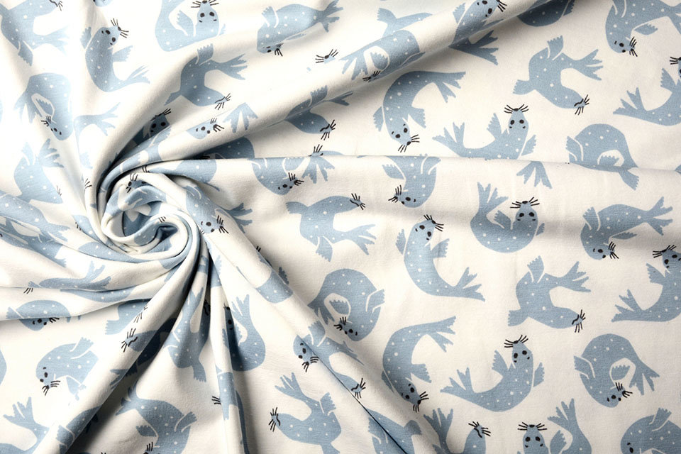 Organic Cotton Jersey Zeehond Jeans