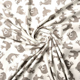 Organic Cotton Jersey Zeehond Taupe