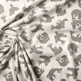 Organic Cotton Jersey  Seal Taupe