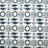 Organic Baumwolljersey  Ahoy Marineblau