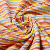 Organic Baumwolljersey  Streifen mehrfarbig