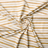 Digital Cotton Jersey Strepen Zand