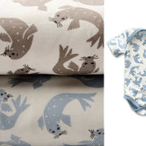 Organic Cotton Jersey  Seal Taupe