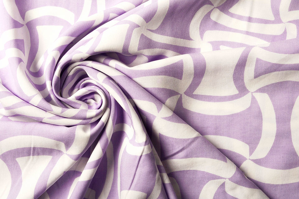 Poplin Viscose Brace Lilac