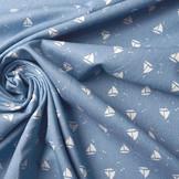 Bedrukte Jeans Marlijn Licht Blauw