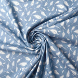 Printed Jeans Feather Light Blue