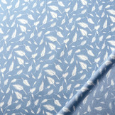 Bedrukte Jeans Veren Licht Blauw