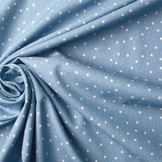 Bedrukte Jeans Sterren Licht Blauw