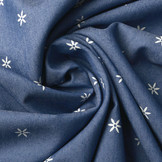 Bedrukte Jeans Puck Medium Blauw