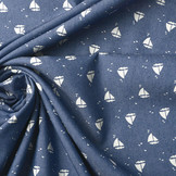 Bedruckte Jeans Marlijn Mittelblau