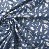 Printed Jeans Feather Medium Blue