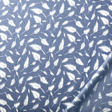 Printed Jeans Feather Medium Blue