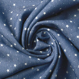 Bedrukte Jeans Sterren Medium Blauw