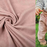 Cupro Suedine Licht Poeder Roze