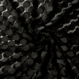 Fijne Tule Dots Zwart