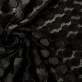Feiner Tüll Dots Schwarz