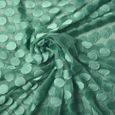 Fijne Tule Dots Donker Mint Groen
