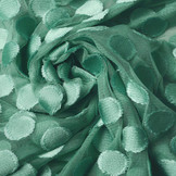 Fine Tulle Dots Dark Mint Green