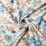 Crepe Bedruckt Marianne Blau