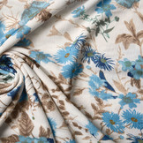 Crepe Bedruckt Marianne Blau