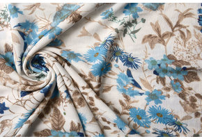 Crepe Printed Marianne Blue